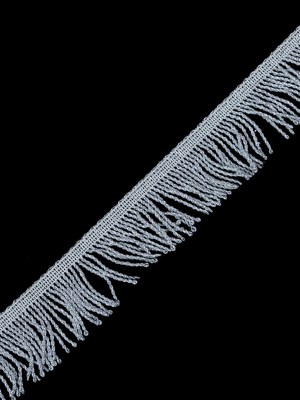 Silver Metallic Twisted Fringe – 2″ Silver Metallic Twisted Fringe – 2″