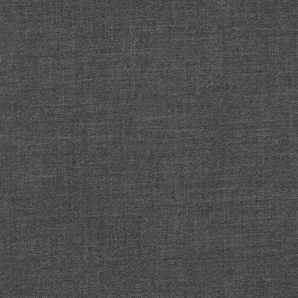 Black and Charcoal Virgin Wool Double Faced Melange Black and Charcoal Virgin Wool Double Faced Melange