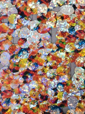 Mesh with Large Paillette Sequins – Multicolor Reflective – Gilles Collection Mesh with Large Paillette Sequins – Multicolor Reflective – Gilles Collection
