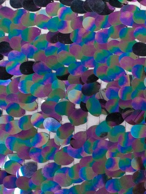 Mesh with Large Paillette Sequins – Multicolor Oilslick – Gilles Collection Mesh with Large Paillette Sequins – Multicolor Oilslick – Gilles Collection