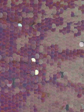 Mesh with Circle Paillette Sequins – Pink on White Mesh with Circle Paillette Sequins – Pink on White