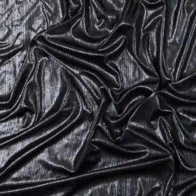 Textured All-Over Foil Knit – Metallic Silver – Lizabet Collection Textured All-Over Foil Knit – Metallic Silver – Lizabet Collection