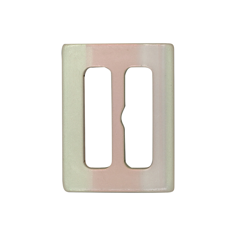 Icicle and Cantaloupe Iridescent Plastic Slider - 1.125" x 1.4375"