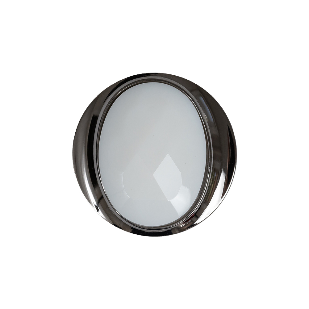 White and Gunmetal 2-Piece Faceted Shank Back Button – 36L/23mm White and Gunmetal 2-Piece Faceted Shank Back Button – 36L/23mm