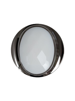 White and Gunmetal 2-Piece Faceted Shank Back Button – 36L/23mm White and Gunmetal 2-Piece Faceted Shank Back Button – 36L/23mm