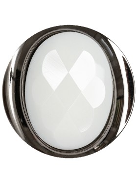 White and Gunmetal 2-Piece Faceted Shank Back Button – 44L/28mm White and Gunmetal 2-Piece Faceted Shank Back Button – 44L/28mm