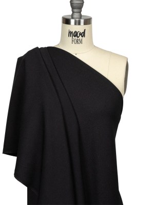 Black Stretch Polyester Woven Black Stretch Polyester Woven