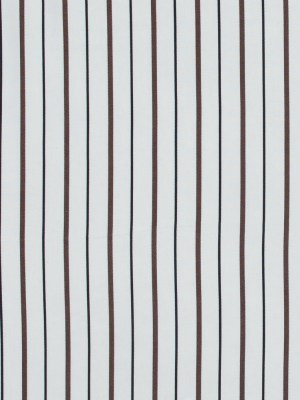 Brown, Black and White Striped Rayon Twill Brown, Black and White Striped Rayon Twill