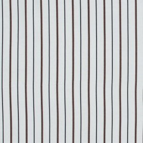 Brown, Black and White Striped Rayon Twill Brown, Black and White Striped Rayon Twill