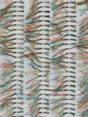 Optic White and Multicolor Eyelash Fringe Fabric Optic White and Multicolor Eyelash Fringe Fabric