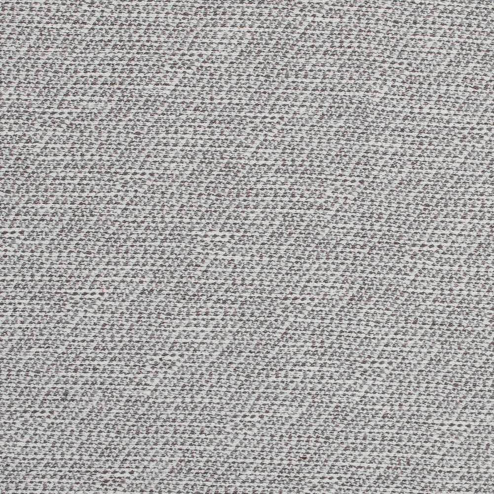 Brown and Ivory Stretch Cotton Tweed Brown and Ivory Stretch Cotton Tweed