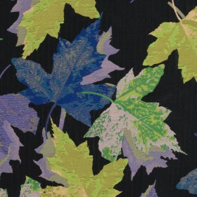 Purple, Blue and Green Leafy Novelty Jacquard Purple, Blue and Green Leafy Novelty Jacquard