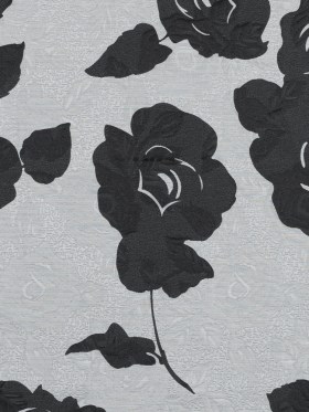 Black and Gray Rose Jacquard Black and Gray Rose Jacquard