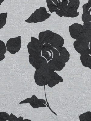 Black and Gray Rose Jacquard Black and Gray Rose Jacquard