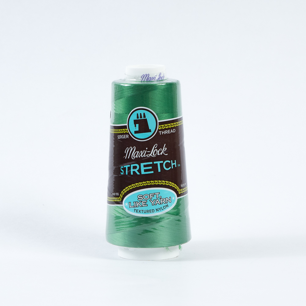 Maxi-Lock Stretch Serger Thread 2000yds – Emerald Maxi-Lock Stretch Serger Thread 2000yds – Emerald