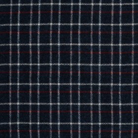 Sea NY Italian Red, White and Blue Plaid Wool Blend Sea NY Italian Red, White and Blue Plaid Wool Blend