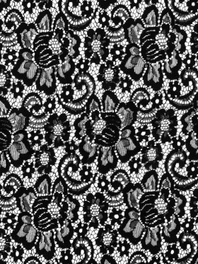 Sea NY Black Floral Re-Embroidered Lace Sea NY Black Floral Re-Embroidered Lace