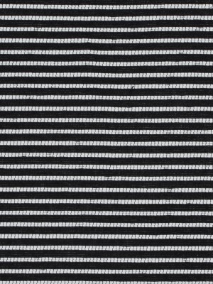 Sea NY Black and White Striped Loosely Woven Cotton Blend Sea NY Black and White Striped Loosely Woven Cotton Blend