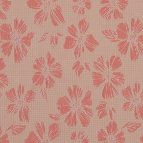 Beige and Light Orange Stretch Floral Houndstooth Brocade Beige and Light Orange Stretch Floral Houndstooth Brocade