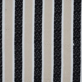 Beige and Black Awning Striped Embroidered Eyelet Beige and Black Awning Striped Embroidered Eyelet