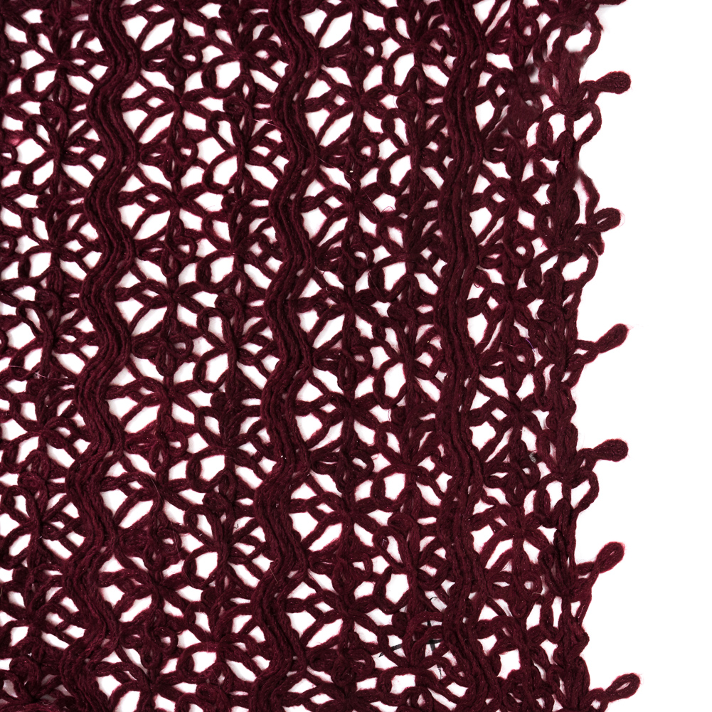Novelty Acrylic Lace – Maroon Novelty Acrylic Lace – Maroon