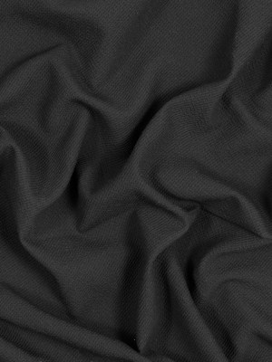 Black Textural Crepe with Smooth Backing Black Textural Crepe with Smooth Backing