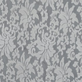 White Floral Embroidered Wonder Mesh White Floral Embroidered Wonder Mesh