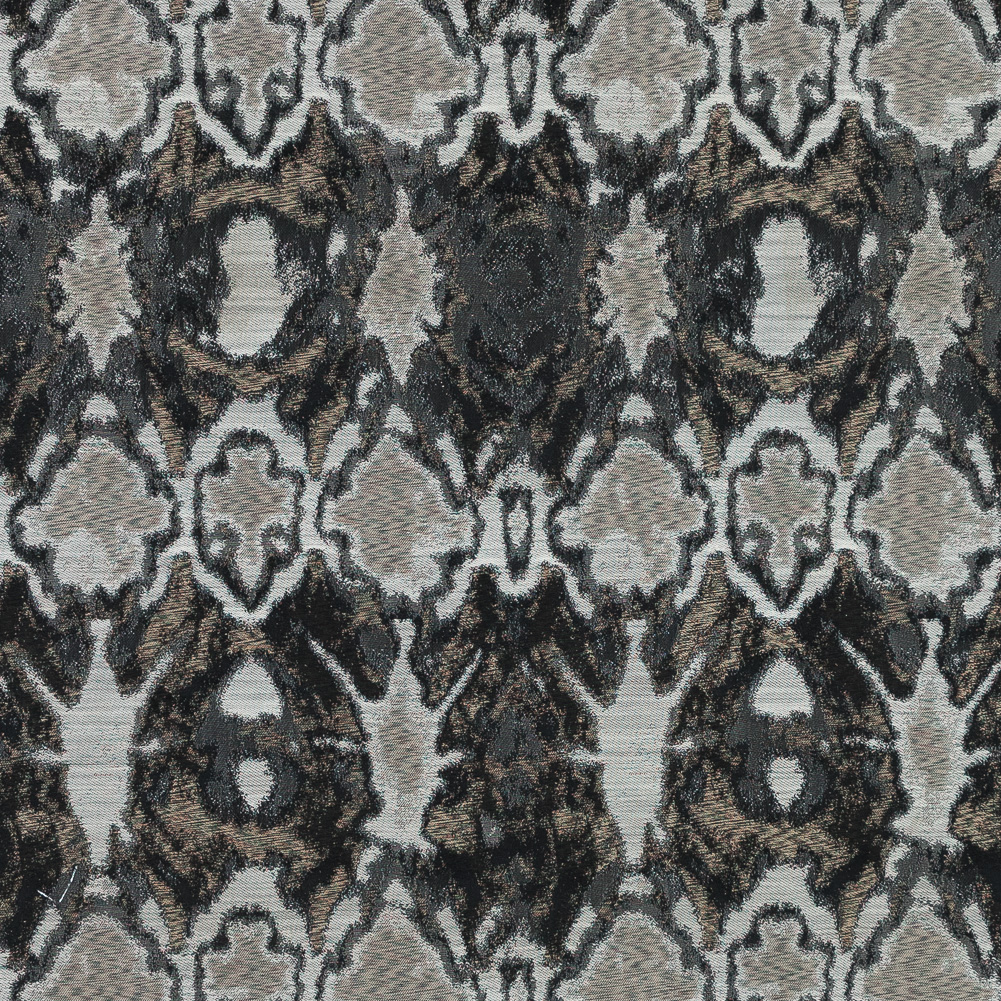 Gray and Beige Abstract Jacquard Gray and Beige Abstract Jacquard