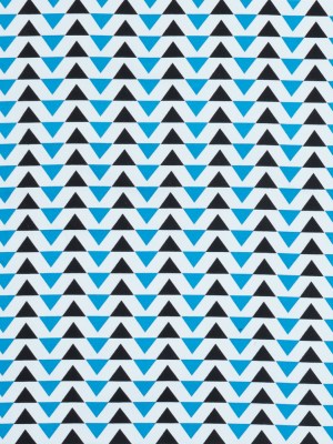 Blue Geometric Stretch Cotton Sateen Blue Geometric Stretch Cotton Sateen
