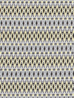 Yellow Geometric Stretch Cotton Twill Yellow Geometric Stretch Cotton Twill