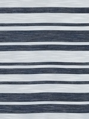 White Woven with Luminous Navy Barcode Stripes White Woven with Luminous Navy Barcode Stripes