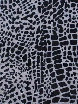 Alligator Skin Burnout Velvet – Black Alligator Skin Burnout Velvet – Black