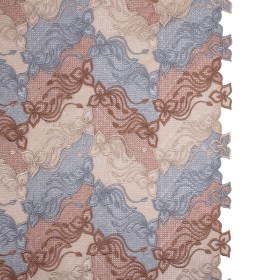 Guipure Lace – Copper, Gray and Cream Tri-Color Floral Chevrons Guipure Lace – Copper, Gray and Cream Tri-Color Floral Chevrons