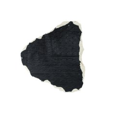 Phillip Lim Small Black and Ivory Bonded Lamb Leather and Wool Knit Phillip Lim Small Black and Ivory Bonded Lamb Leather and Wool Knit