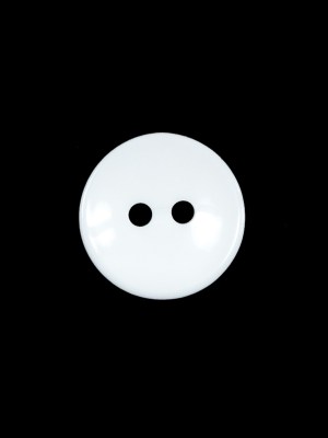 Chalk White 2-Hole Plastic Button – 24L/15mm Chalk White 2-Hole Plastic Button – 24L/15mm