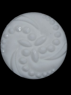 White Floral Nylon Shank Back Button – 44L/28mm White Floral Nylon Shank Back Button – 44L/28mm