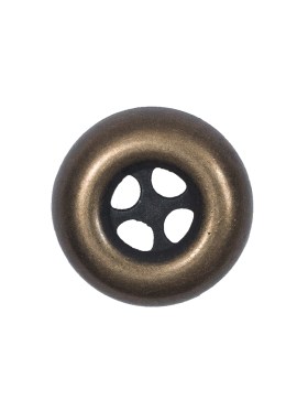 Italian Antique Gold Metal 4-Hole Button – 36L/23mm Italian Antique Gold Metal 4-Hole Button – 36L/23mm