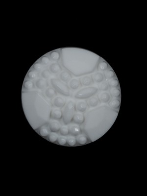 White Detailed Plastic Shank-Back Button – 36L/23mm White Detailed Plastic Shank-Back Button – 36L/23mm