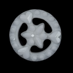 Glossy White Hearts and Gems Open Framework Shank Back Button – 45L/29mm Glossy White Hearts and Gems Open Framework Shank Back Button – 45L/29mm