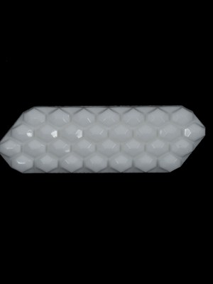 White Hexagon Plastic Shank-Back Button – 1.75″ x 0.5″ White Hexagon Plastic Shank-Back Button – 1.75″ x 0.5″