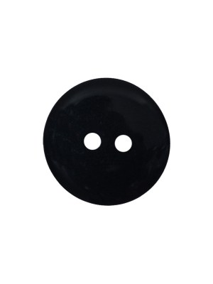 Slick Black Plastic 2-Hole Button – 30L/19mm Slick Black Plastic 2-Hole Button – 30L/19mm