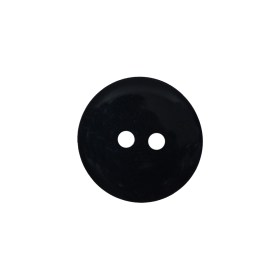 Slick Black Plastic 2-Hole Button – 30L/19mm Slick Black Plastic 2-Hole Button – 30L/19mm
