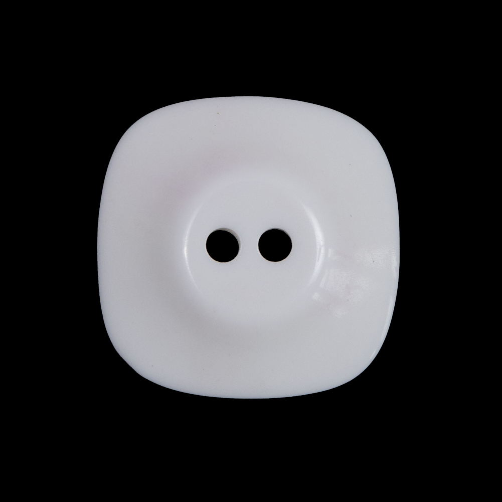 White Plastic Two-Hole Button – 40L/25.5mm White Plastic Two-Hole Button – 40L/25.5mm