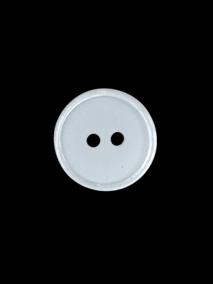 White 2-Hole Plastic Button – 22L/14mm White 2-Hole Plastic Button – 22L/14mm