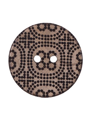 Italian Brown Etched Coconut Button – 40L/25.5mm Italian Brown Etched Coconut Button – 40L/25.5mm