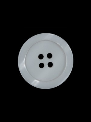 White Iridescent Plastic Button – 36L/23mm White Iridescent Plastic Button – 36L/23mm