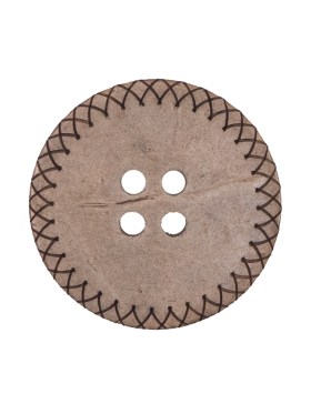 Italian Brown Etched Coconut Button – 40L/25.5mm Italian Brown Etched Coconut Button – 40L/25.5mm