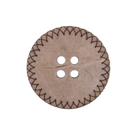 Italian Brown Etched Coconut Button – 40L/25.5mm Italian Brown Etched Coconut Button – 40L/25.5mm