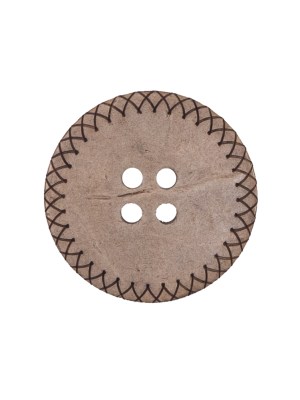 Italian Brown Etched Coconut Button – 36L/23mm Italian Brown Etched Coconut Button – 36L/23mm