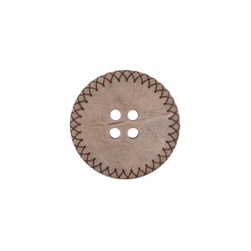 Italian Brown Etched Coconut Button – 28L/18mm Italian Brown Etched Coconut Button – 28L/18mm